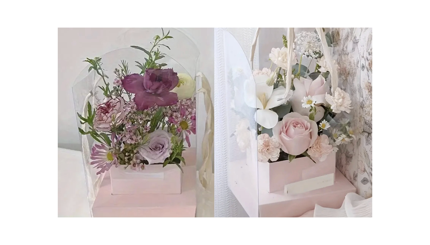 Floral Clear Gift Box