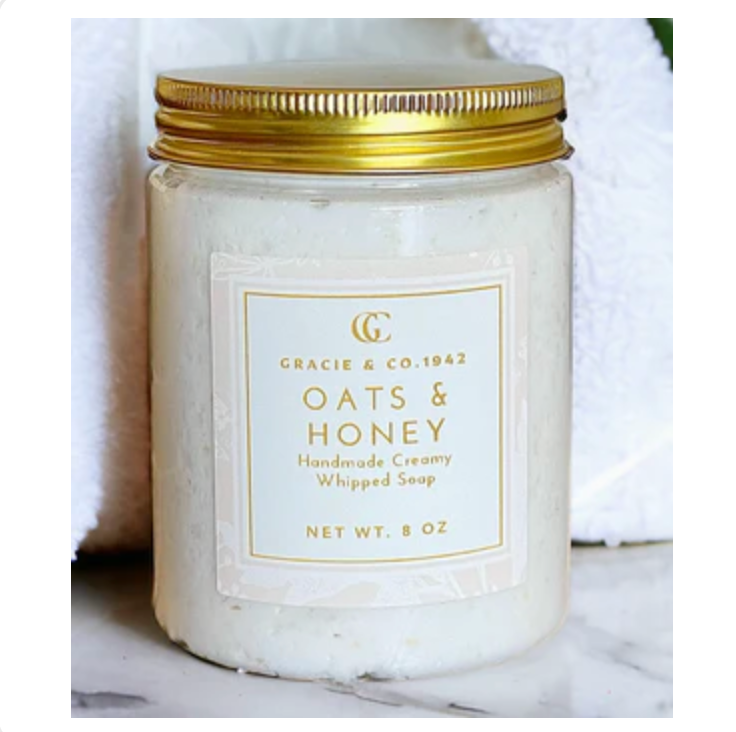 Creamy Shea Butter Whipped Soap - Oats & Honey