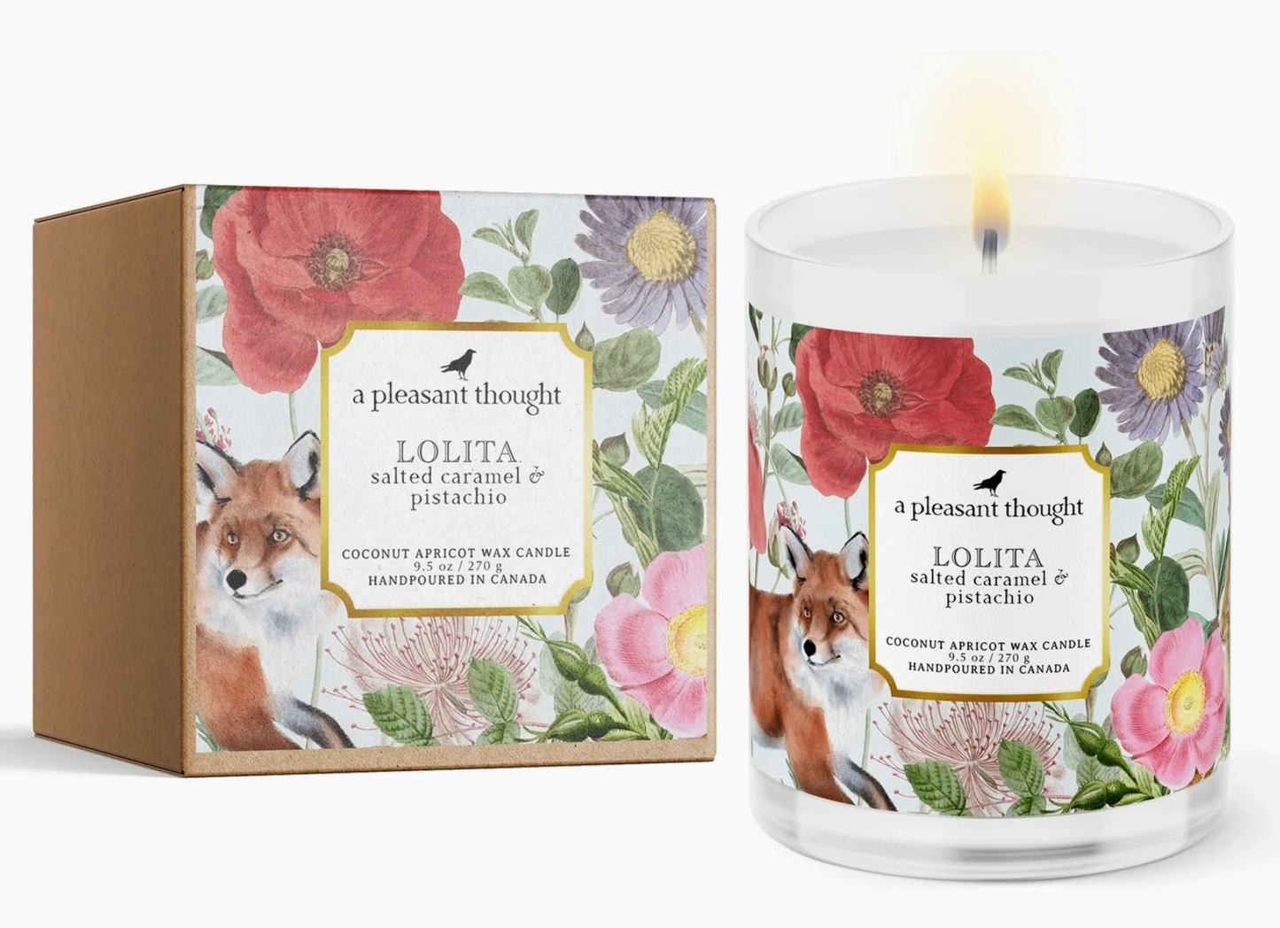 Lolita | Salted Caramel & Pistachio |  Candle 100% Coconut Apricot Wax