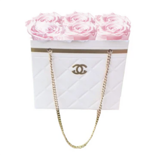 Pink Forever Rose Chanel Purse Box