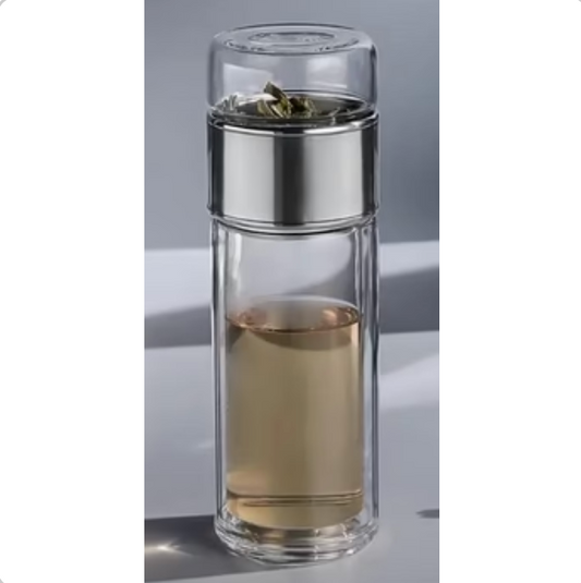 Silver On The Go Infuser Bottle