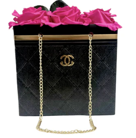 Hot Pink  Forever Rose Chanel Purse Box