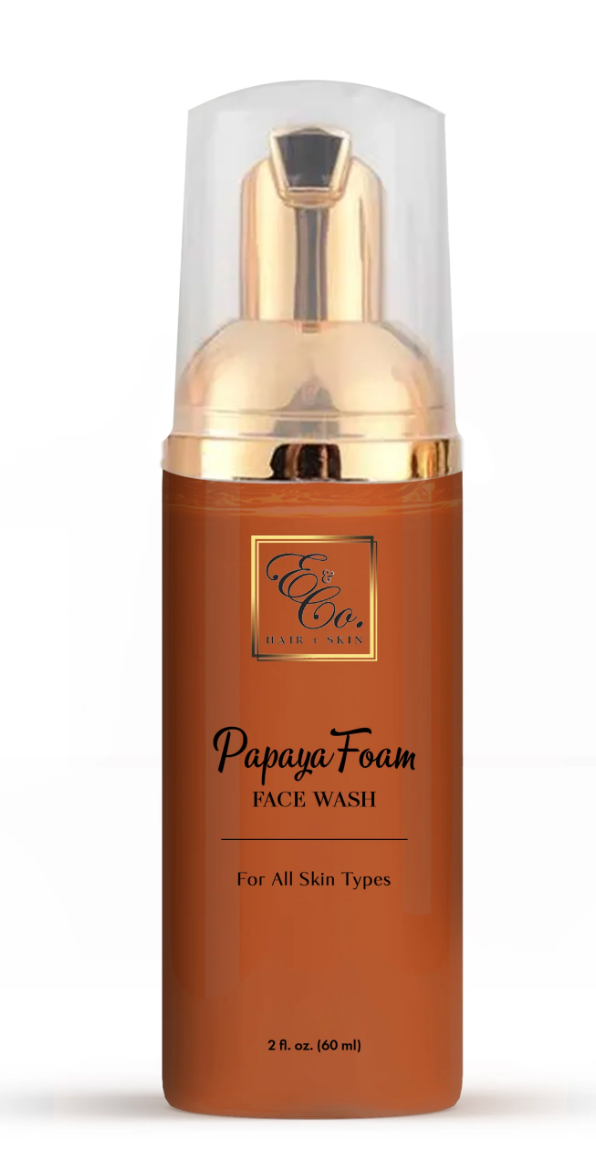 PAPAYA FOAM FACE WASH W/ EXFOLIATING FACIAL SPONGE