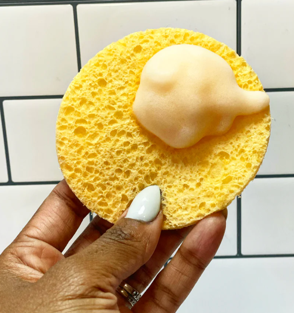 PAPAYA FOAM FACE WASH W/ EXFOLIATING FACIAL SPONGE