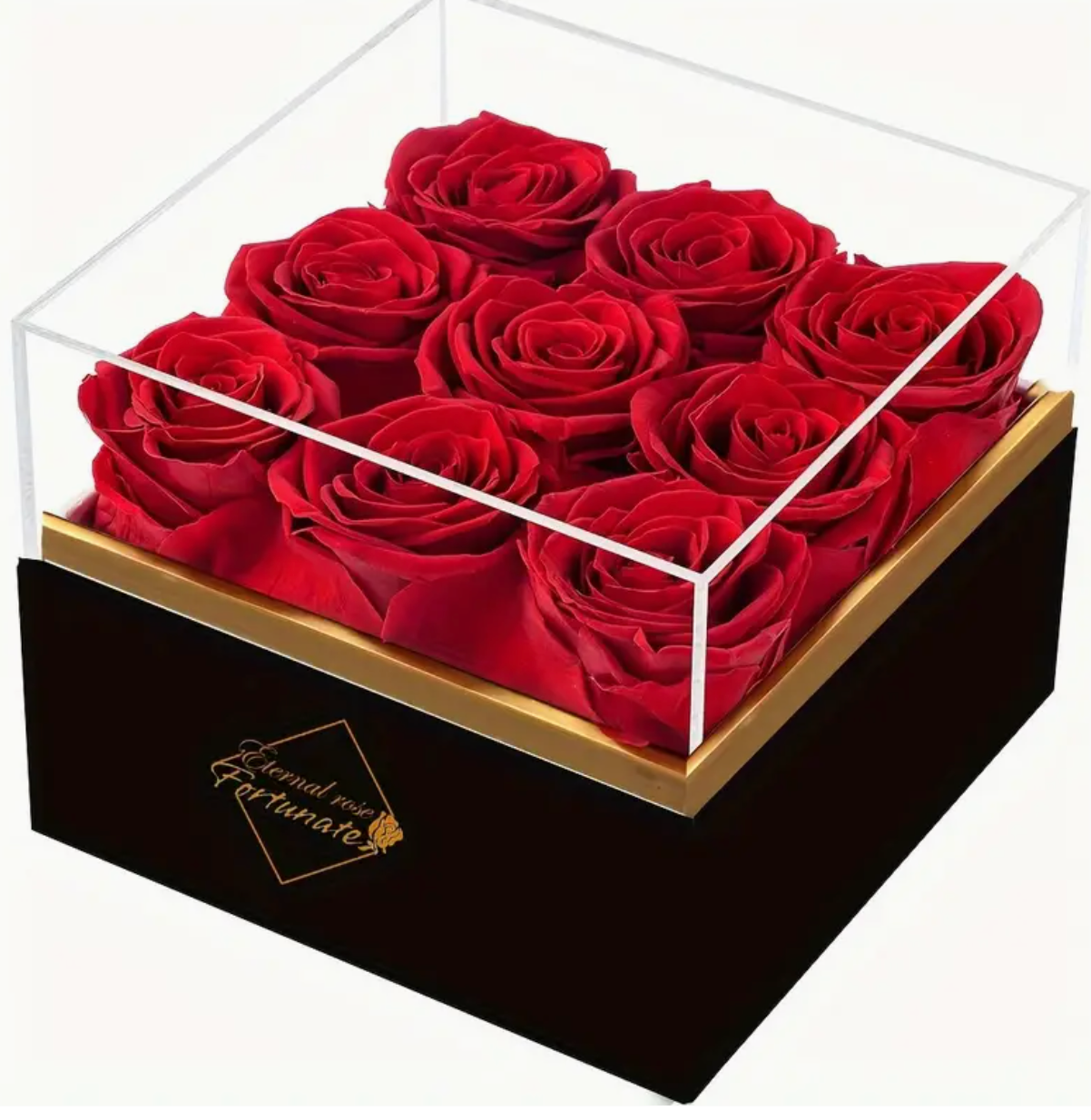 Red Forever Roses Box