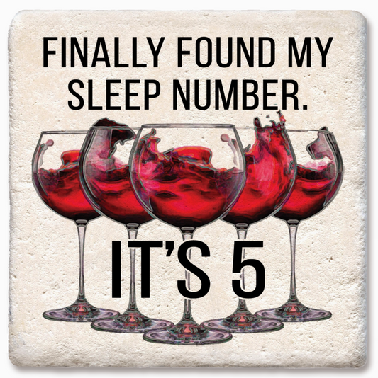 I Found My Sleep Number Coaster