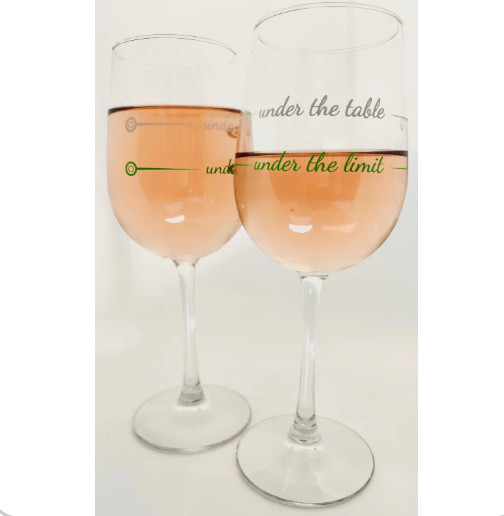 Under the Table Wine Glass