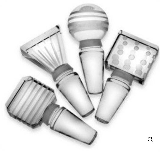 Assorted Cheers Crystal Wine Bottle Stoppers