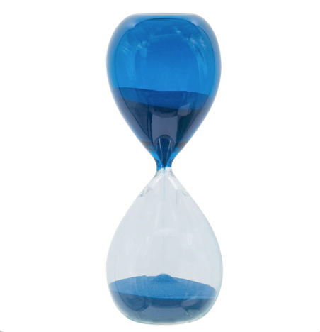Large Blue Hourglass