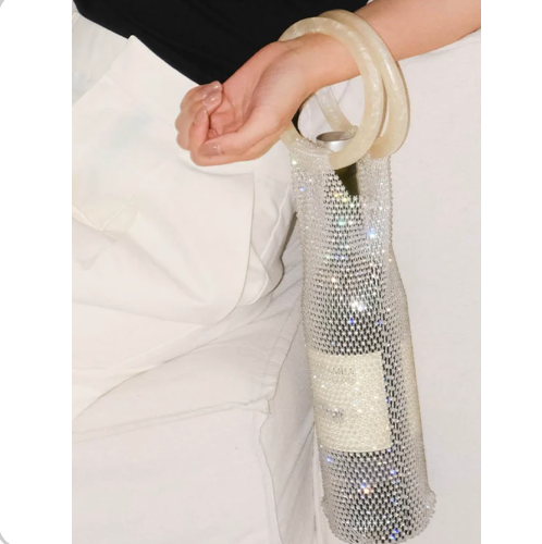 Sparkling Rhinestone Wine Tote