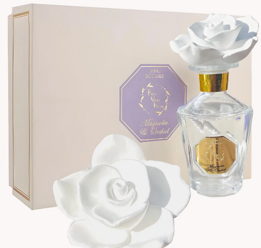 Magnolia & Orchid - Vintage Rose Ceramic Diffuser