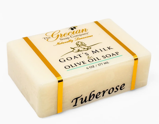 Tuberrose - Goat's Milk & Olive Oil Handcrafted Natural Beauty Bar Soap