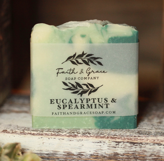 Eucalyptus and Spearmint  Shea Butter Soap