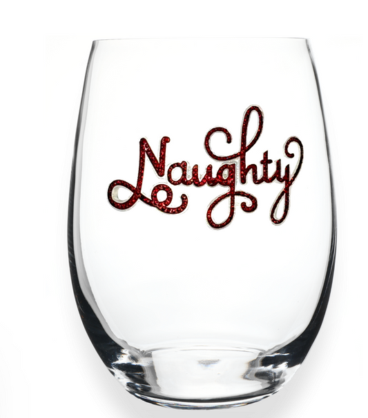 Naughty Stemless Wine Glass