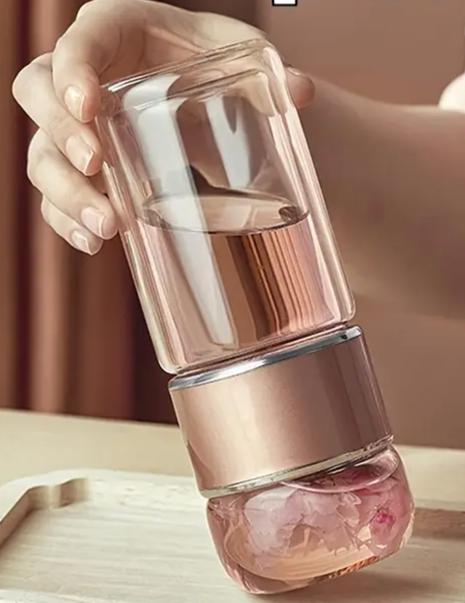 Pink Portable Tea Cup