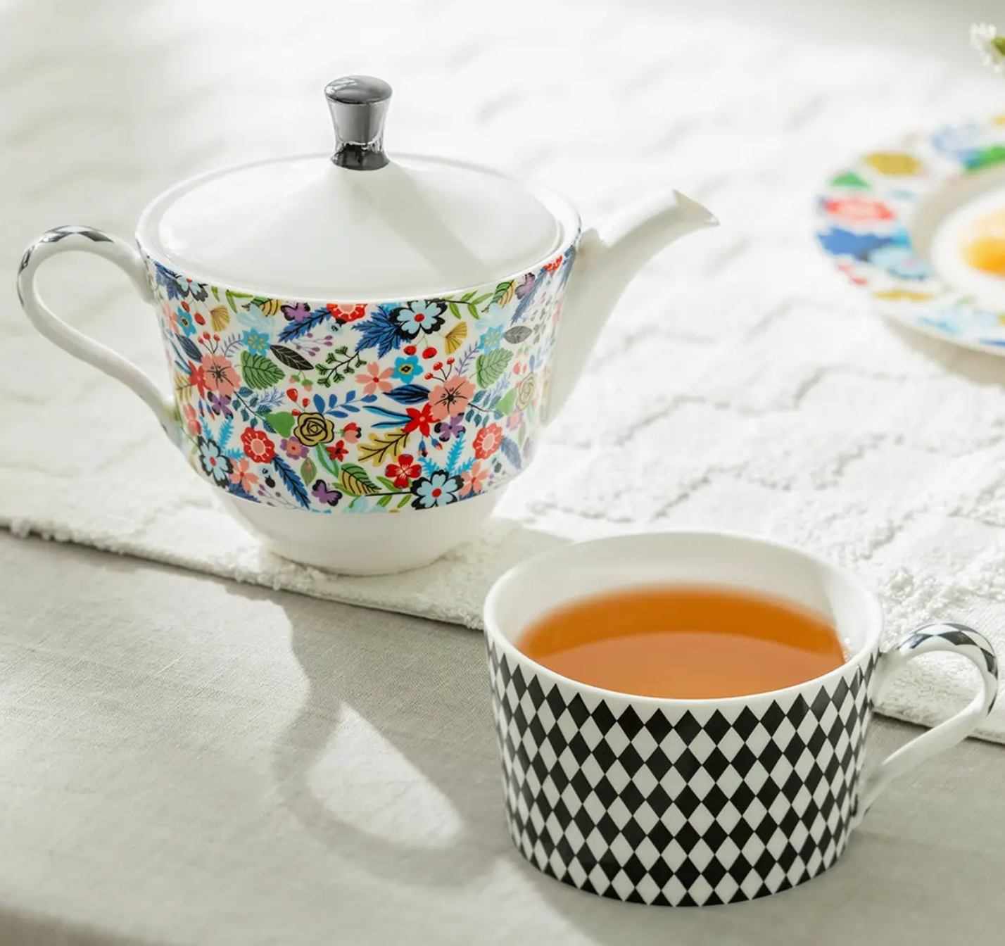 Mad Hatter Fine Porcelain Tea For One Set