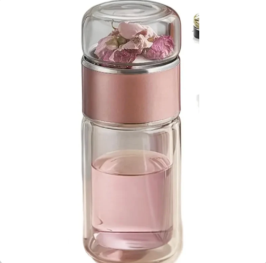 Pink Portable Tea Cup