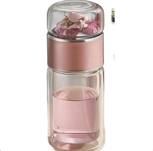 Pink Portable Tea Cup