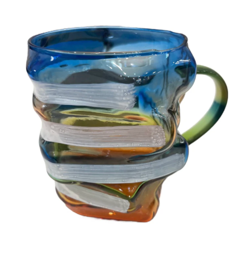 3D Stacked Glass Books Mug