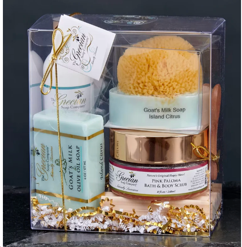 LAVENDER - All-Natural Spa Night Goat's Milk with Sea Sponge Gift Box