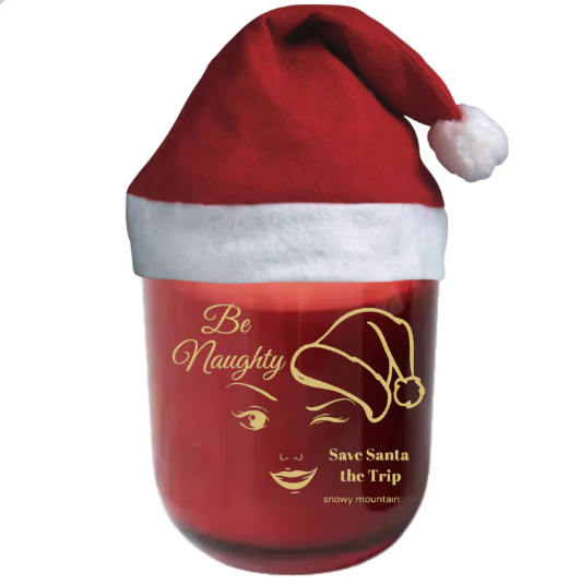 Be Naughty Holiday Candle - Fragrance Snowy Mountian