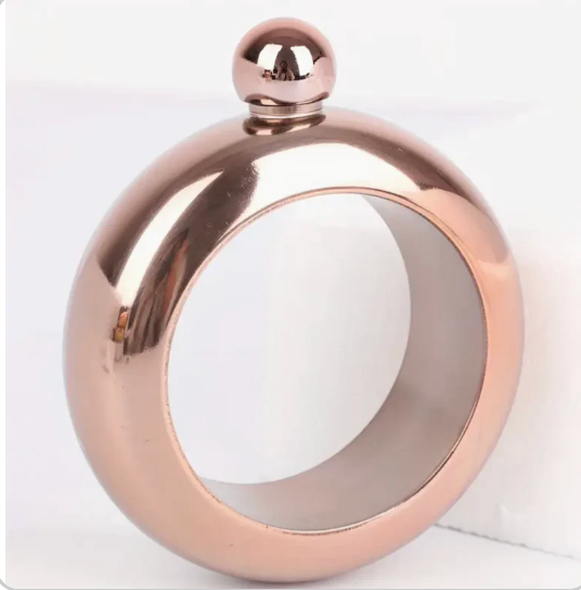 Rose Gold Bracelet Drinking Flask
