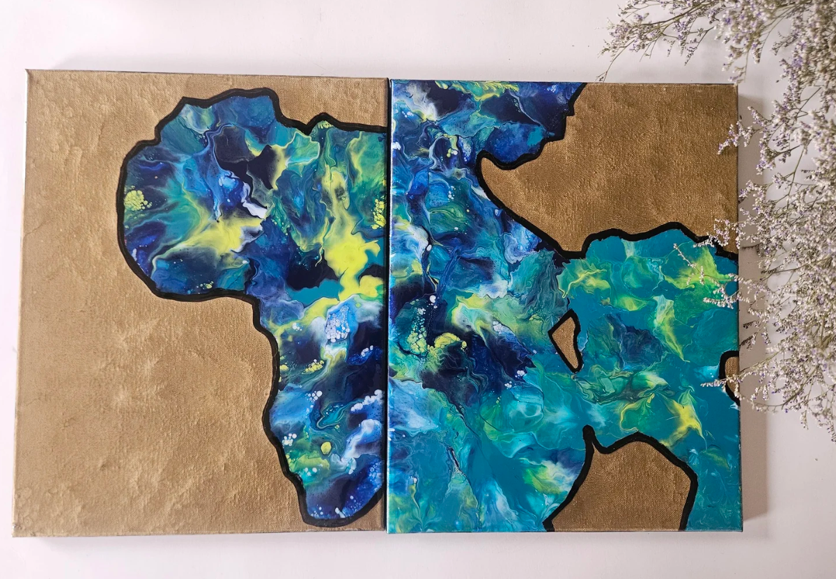 Mother Roots: 11" x 14" Resin Canvas Wall Art Series