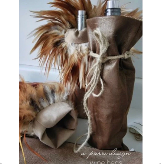a. pierre design Feather Wine Bag's