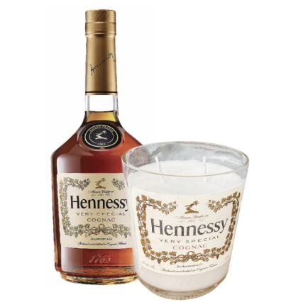 Recycled Hennessy Novelty Candle
