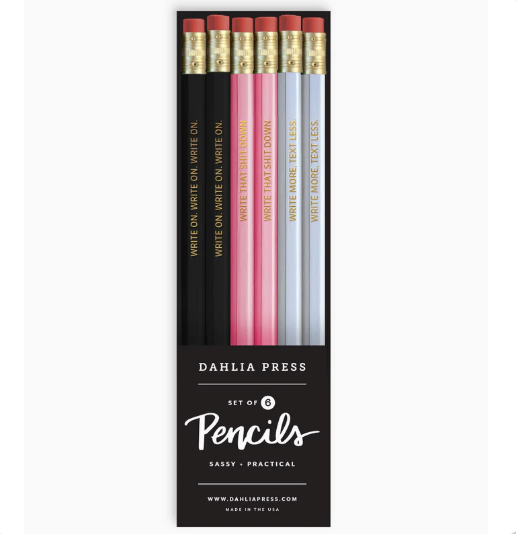 Writing Pencils - Set of 6 Pencils