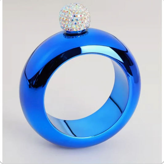 Bling Blue Drinking Flask