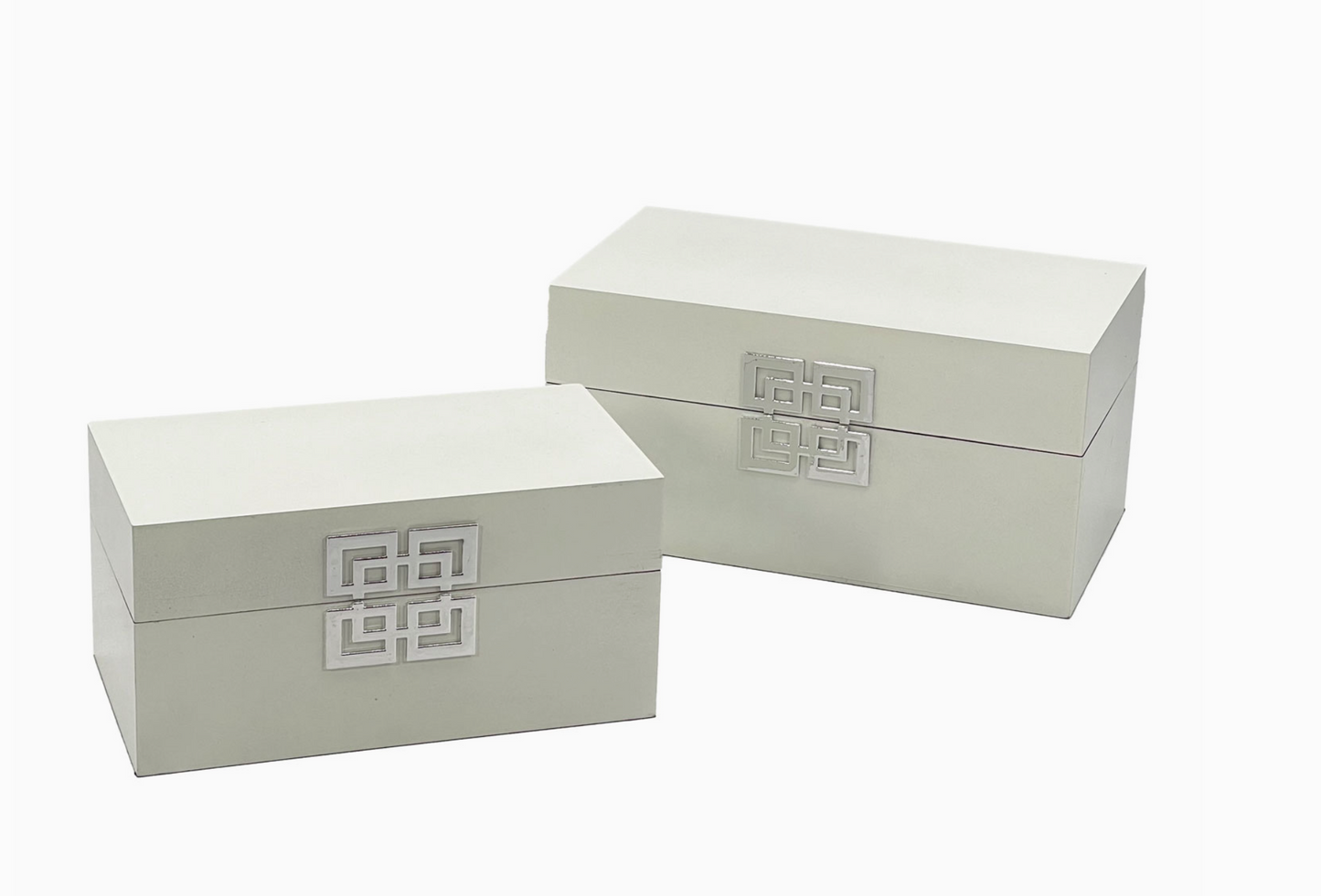 White and Silver  Decorative Box