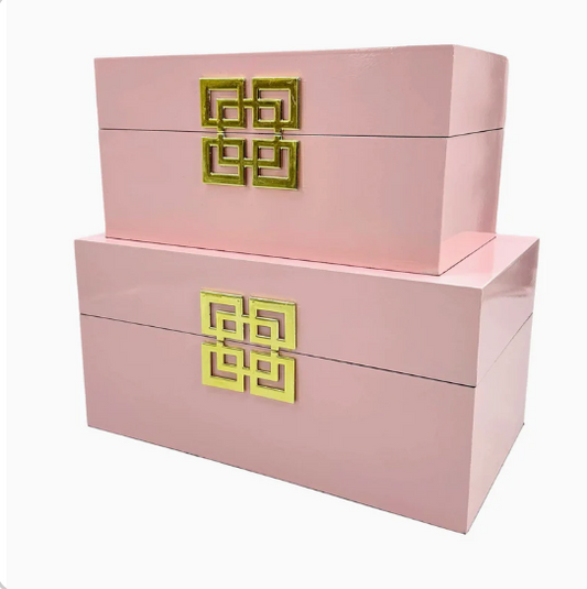 Pink and Gold Decorative Box