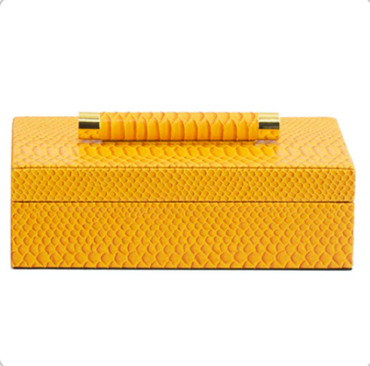 Mustard Croco Box - Small