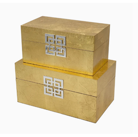 Gold and Silver Decorative Box
