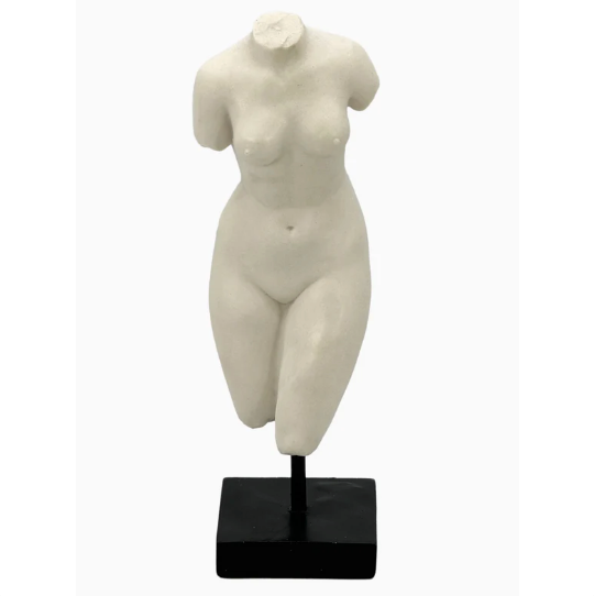 Female Torso Bust Greek Roman Tabletop Statue