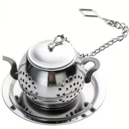 Silver Tea Pot, Tea Strainer