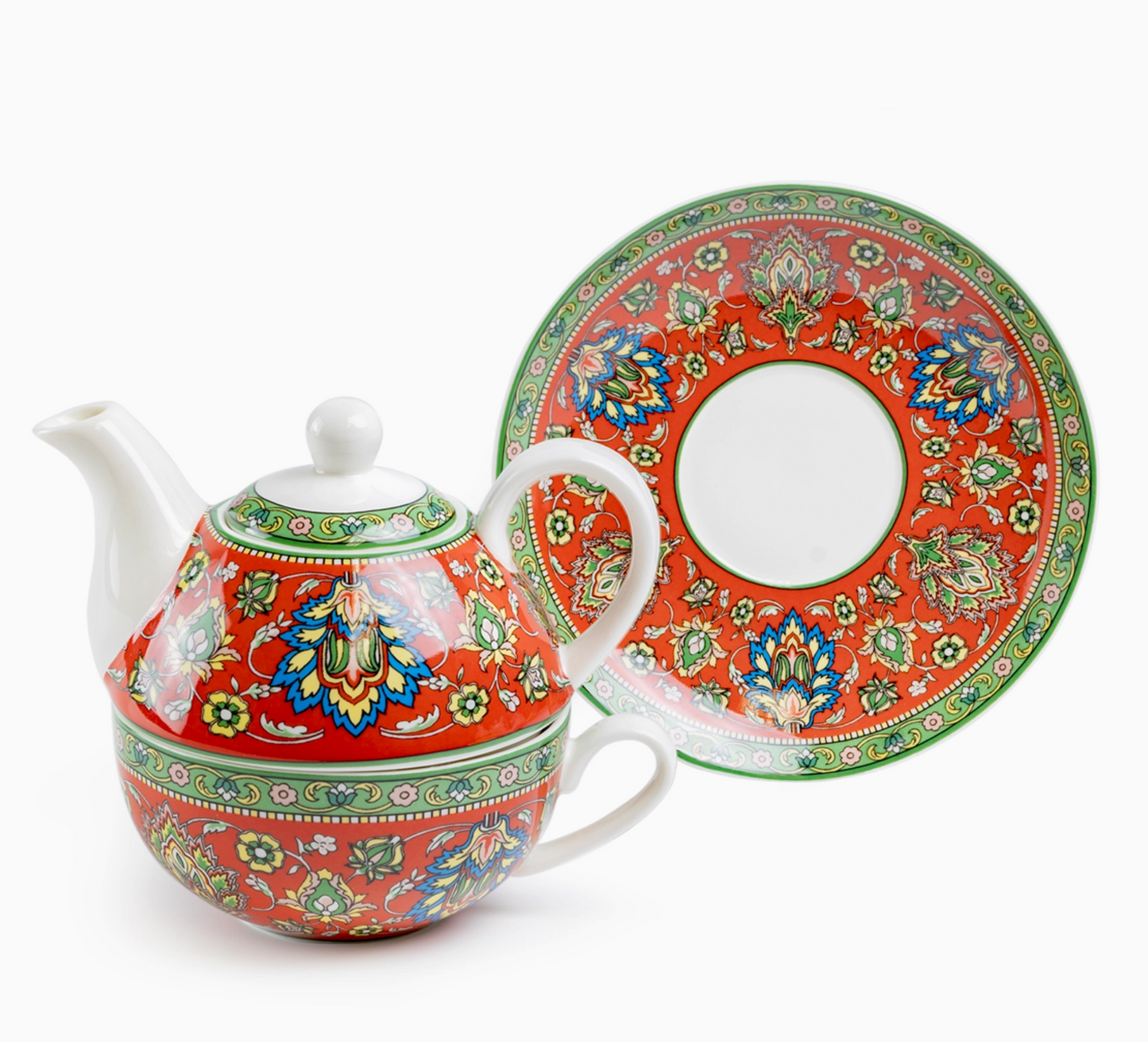 Eastern Elegance Fine Porcelain Tea For One Set