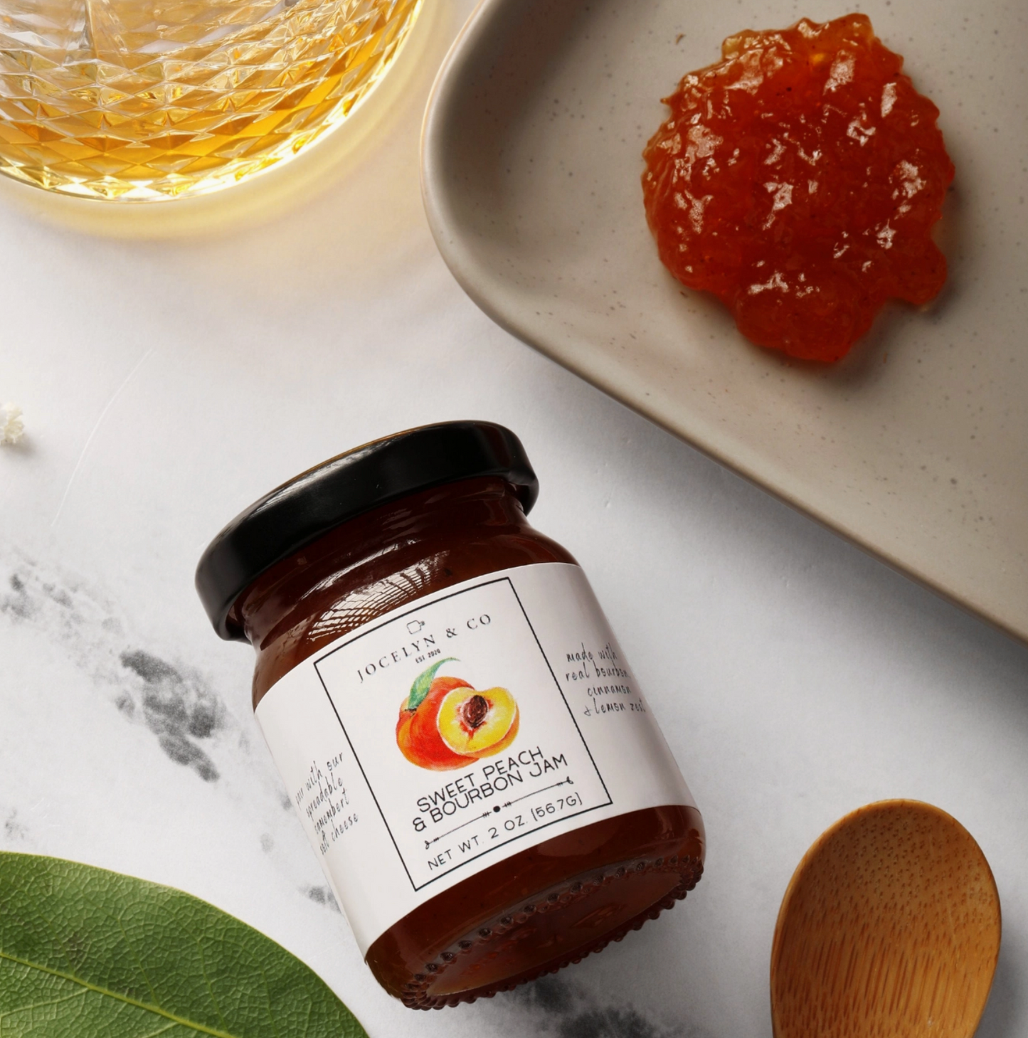 Sweet Peach & Bourbon Jam
