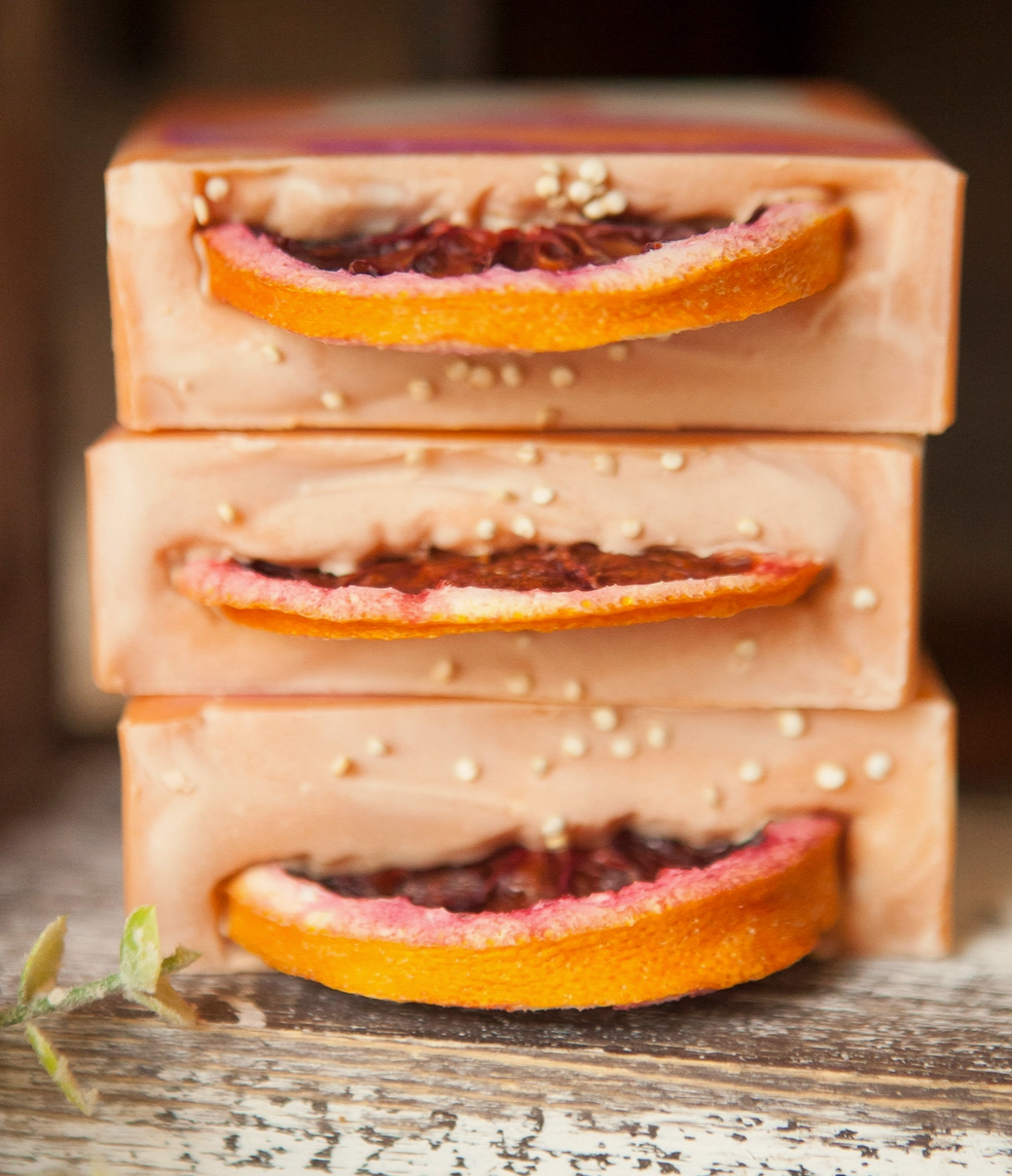 Blood Orange & Goji Berry Cold Process Bar Soap