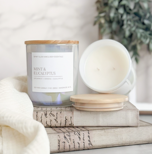Mint & Eucalyptus -  Soy Wax Candle