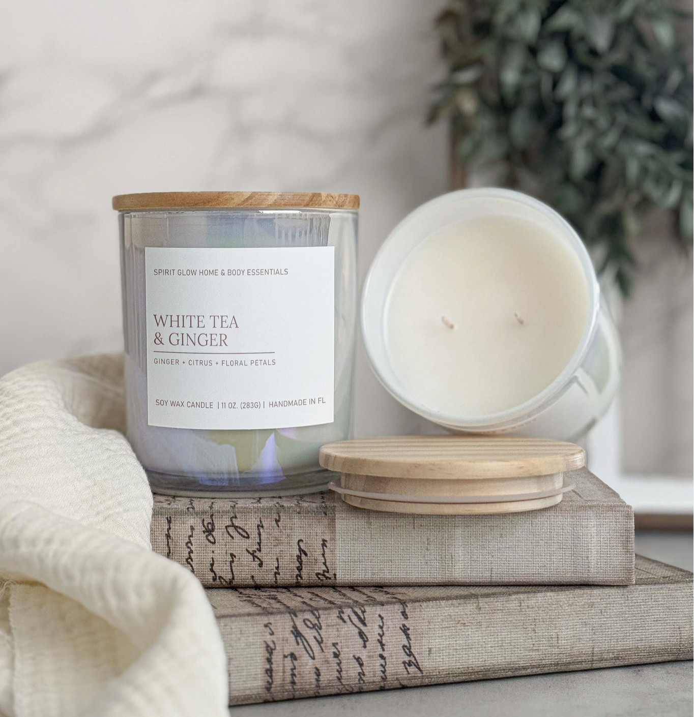 White Tea & Ginger - Soy Wax Candle
