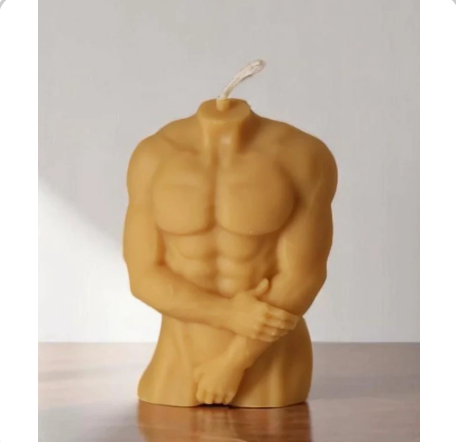 Small Male Figure Candle 3.5x2.5 inches