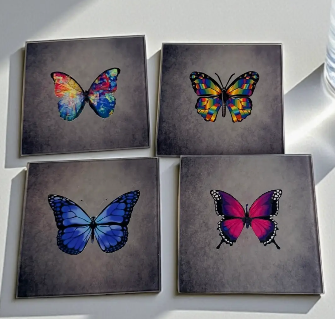 Butterfly Art Coaster Set