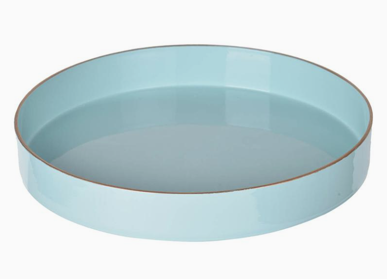 Mimosa Round Tray - Powder Blue