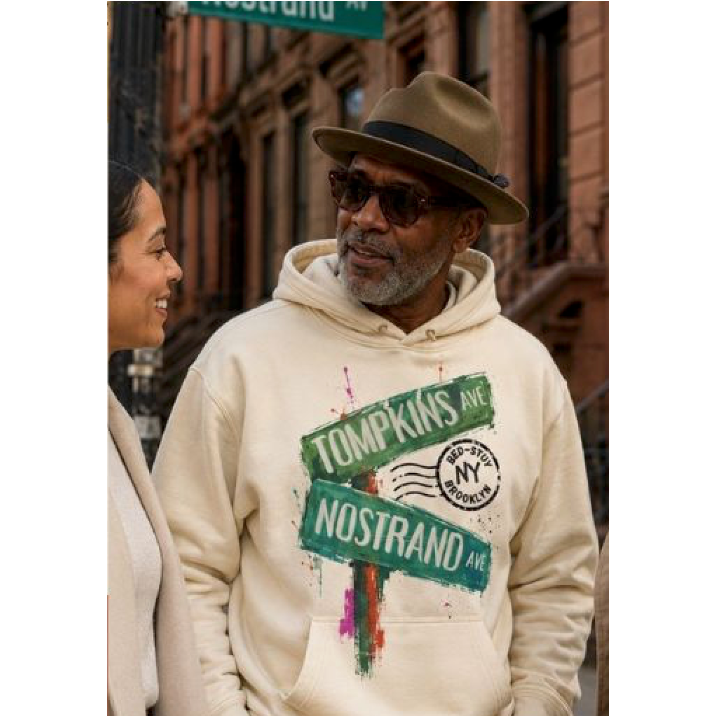 The Street Corner Ivory Hoodie
