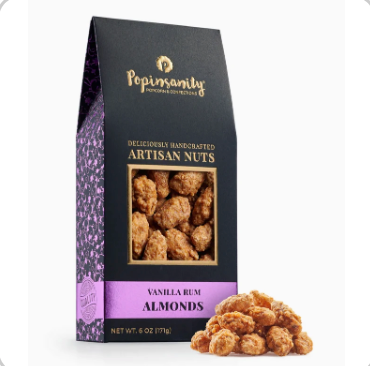 Vanilla Rum Almonds  Gourmet Candied Nuts