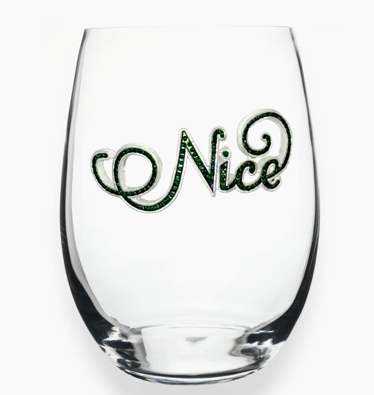 Nice Stemless Wine Glass