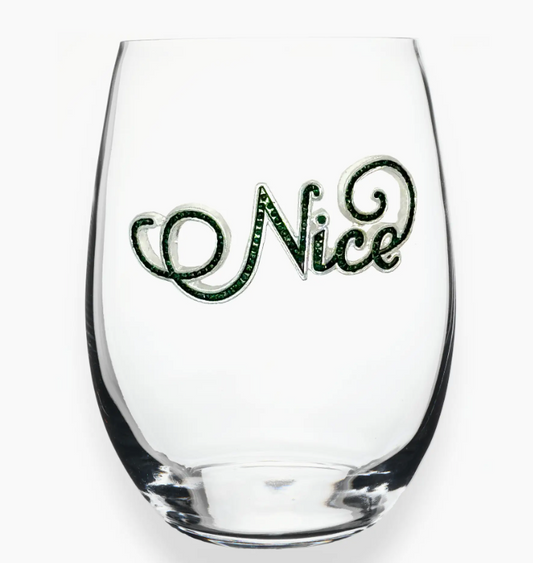 Nice Stemless Wine Glass