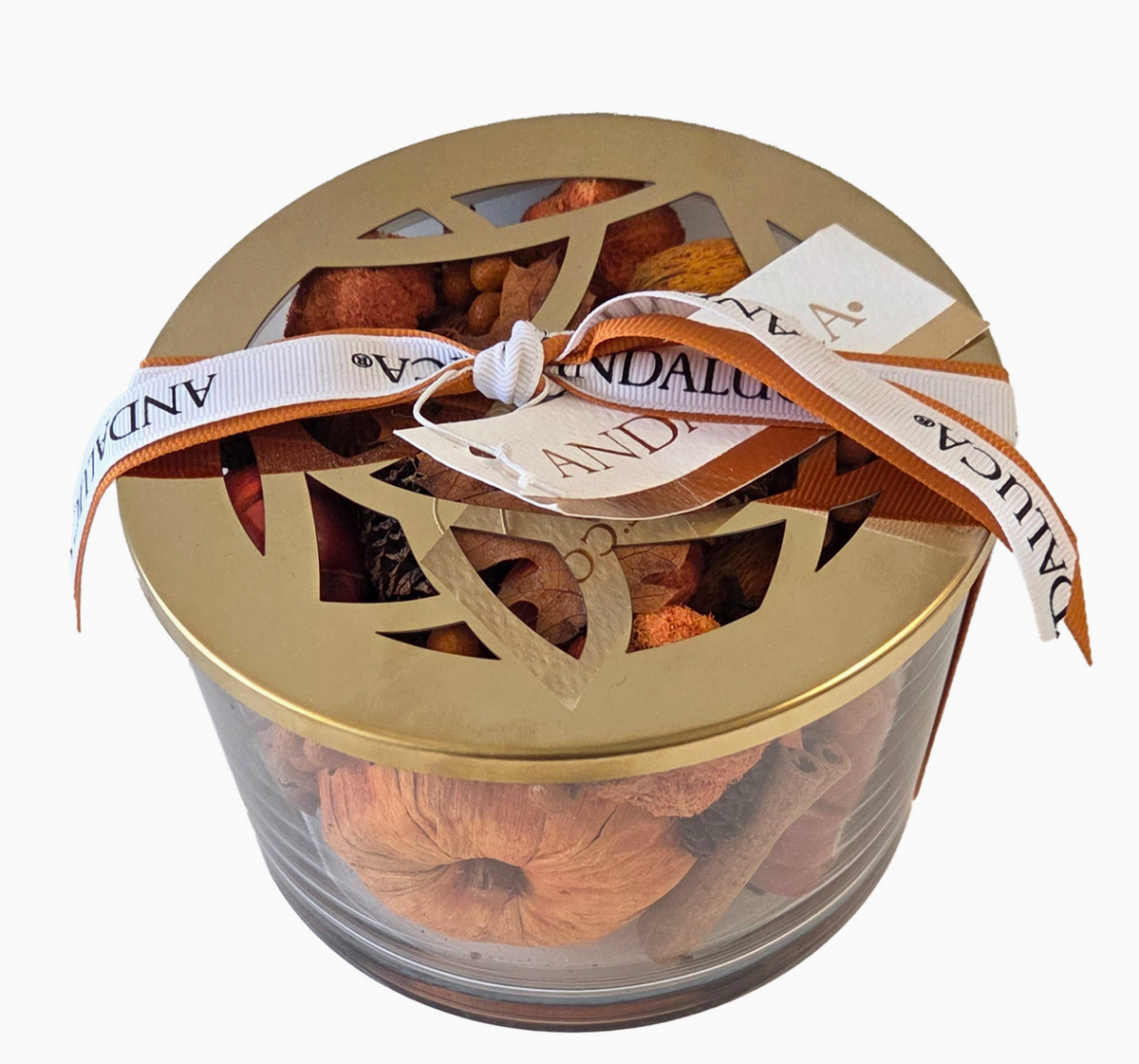 Pumpkin Spice Glass Bowl Potpourri